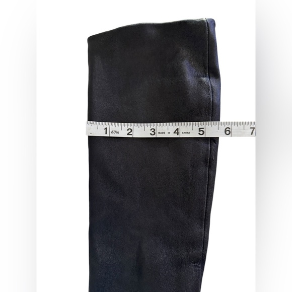 Vero Cuoio Women's Tall Black Leather Boots Size 8.5 - Picture 8 of 9